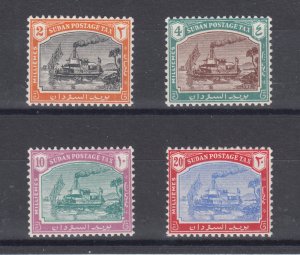 Sudan Sc J12-J15 MNH. 1948 Steamboat on the Nile Postage Dues, complete set, VF