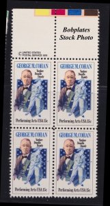 BOBPLATES #1756 George M. Cohan Copyright Block  F-VF NH ~ See Details for Pos