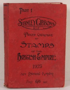 1925 Gibbons Catalogue of the British Empire. Scarce.