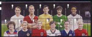 Great Britain 2013 Football Heroes perf m/sheet unmounted...