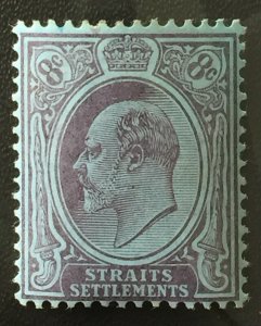 Malaya Straits Settlements 1903-04 KEVII 3c Crown CA MLH SG#126 M4324