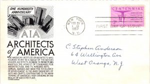 #1089 American Institutes of Architects AIA– Anderson Cachet Addressed to A...