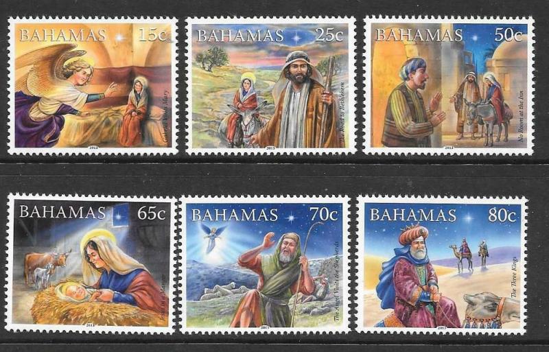 BAHAMAS SG1666/71 2013 CHRISTMAS MNH