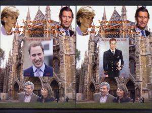 Royal Wedding 2011 - Kate & William/Diana 6 SS Imperf.Mali 