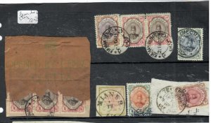 IRAN LOT OF 13 PIECES ASSORTED CANCELS   VFU   P0301C  H