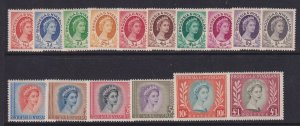 Rhodesia & Nyasaland, Scott 141-155 (SG 1-15), MLH