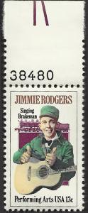 # 1755 MINT NEVER HINGED JIMMIE RODGERS AND LOCOMOTIVE