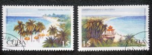 CUBA Sc# 4108-4109 CUBA  CHINA diplomatic relationship JOINT ISSUE 2000 used cto