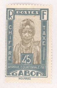 Gabon, Scott #J17, MH