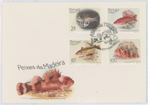 Madeira 133-136 1989 Fish. Marine Life. U/A FDC.