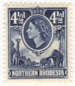 Northern Rhodesia #67 mint LH Queen