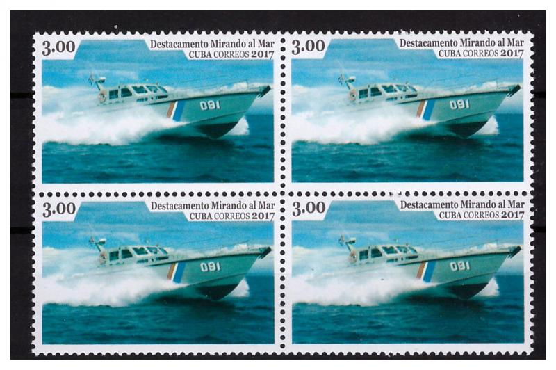 Boat block of 4 MNH