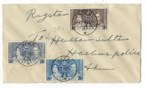 1937 Aden First Day Cover With King George Coronation Set - (RR17)