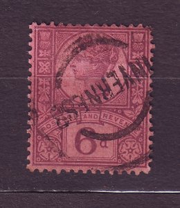 J23535 JLstamps 1887-92 great britain used #119 queen