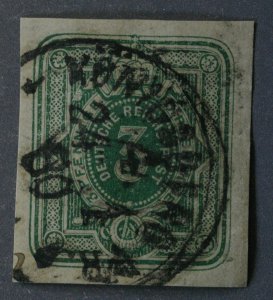 Germany 18th Century Cut Square Envelope w/ Dated Circle Cancel