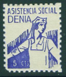 SPAIN Civil War Republic DENIA Label GG 456