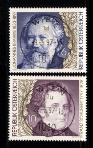 Austria 1997  Scott #1723-4 used