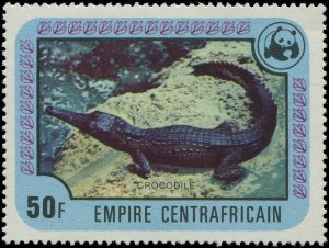 Central African Republic 1978 Sc 323-328 Rhino Crocodile Cheetah Giraffe $34.10