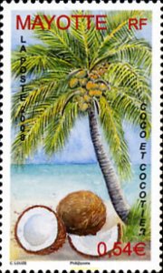 215449 MNH MAYOTTE 2008 COCO Y COCOTERO