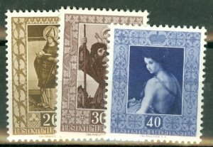 HO: Liechtenstein 261-3, 266-9, B19-21 MNH CV $185; scan shows only a few