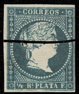 1857 Cuba Scott Catalog Number 12 Used