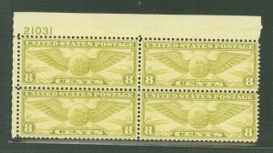 United States #C17 Mint (NH) Plate Block