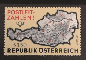Austria 1966 #756, Postal Code Numbers, MNH.