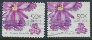 Australia  SC# 2399 & 2403 Used  Common Fringe Lily please see details