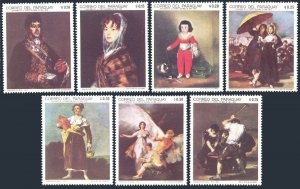 Paraguay 1200-1206, MNH. Michel 1973-1979. Paintings by Franciscode Goya, 1969.