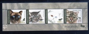 HUNGARY #3920 2005 CATS MINT VF NH O.G S/S4