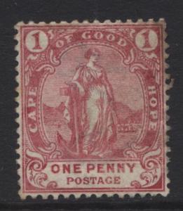 CAPE of GOOD HOPE - Scott 60 - Hope Standing-1893- MVLH - Single 1p Stamp