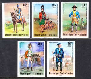 Central African Republic - Scott #C139-C143 - MNH - Imperf proofs - SCV $7.55