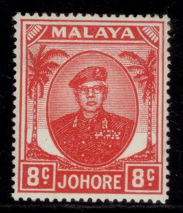 MALAYSIA - Johore GVI SG138, 8c scarlet, M MINT. 