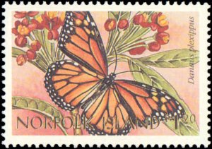 Norfolk Island #617-620, Complete Set(4), 1997, Butterflies, Never Hinged