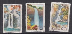 KOREA, 1967 Waterfalls set of 3, cto.