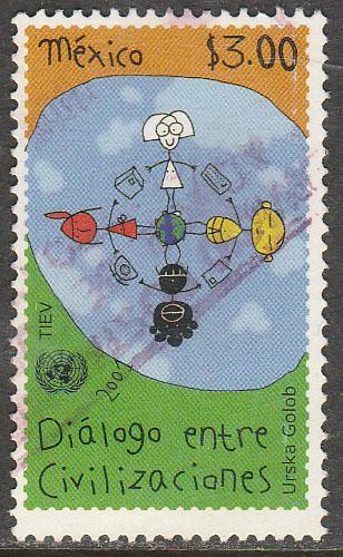 MEXICO 2239, Year of Dialogue among Civilizations USED. F-VF. (959)