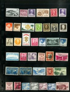 Canal Zone Early Clean Stamp Collection