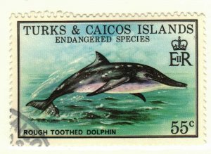 Turks & Caicos Islands #383 Dolphin Endangered Species