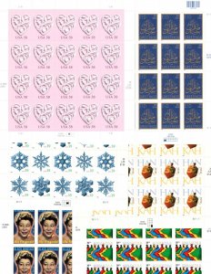 US 2006-2007 MNH Stamp Collection of 15 Different Full Sheets or Panes