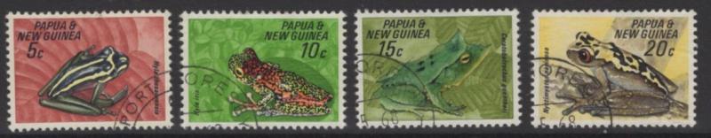 PAPUA NEW GUINEA SG129/32 1968 FAUNA CONSERVATION(FROGS) FINE USED 