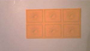 1959 FLORIDA PRE CANCEL CLUB NATIONAL CONVENTION POSTER STAMPS SHEET OF 6 MNH