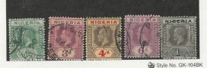 Nigeria, Postage Stamp, #1, 5-8 Used, 1914