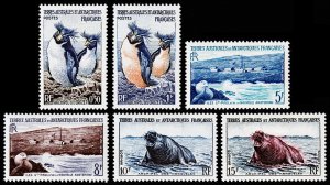 French Southern & Antarctic Territories Scott 2-7 (1956) Mint LH VF Complete C