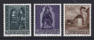 Liechtenstein Sc 329-331 MNH. 1958 Christmas, complete set, fresh, VF