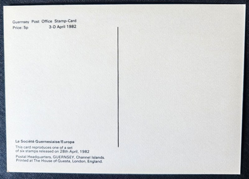 A first day postcard from a Guernsey issue containing two stamps dedicated...