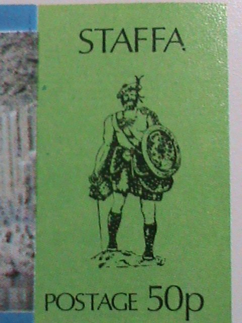 ​STAFFA-SCOTLAND-FAMOUS BEAUTIFUL- FINGALS CAVE--IMPERF :MNH S/S SHEET-VF