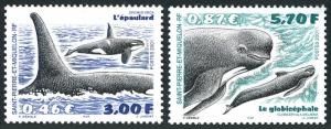 St Pierre & Miquelon 702-703, MNH. Whales, 2001