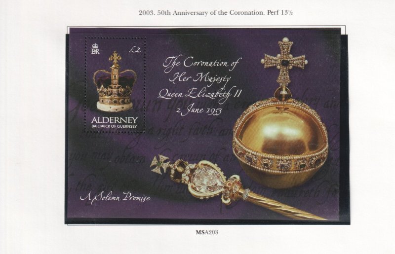 Alderney 2003 - 50th Anniversary Of The Coronation - MNH