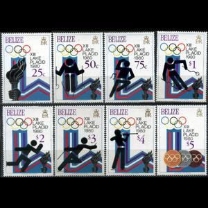 BELIZE 1979 - Scott# 461-8 W.Olympics Set of 8 NH