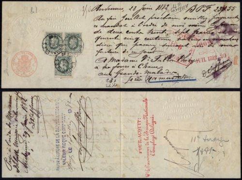 Belgium 1882 Postal History Rare Commercial document Bruxelles   DB.236